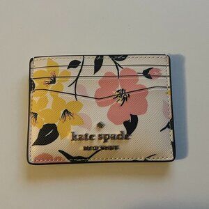 Kate Spade Staci Lily Blooms Small Slim Card Holder